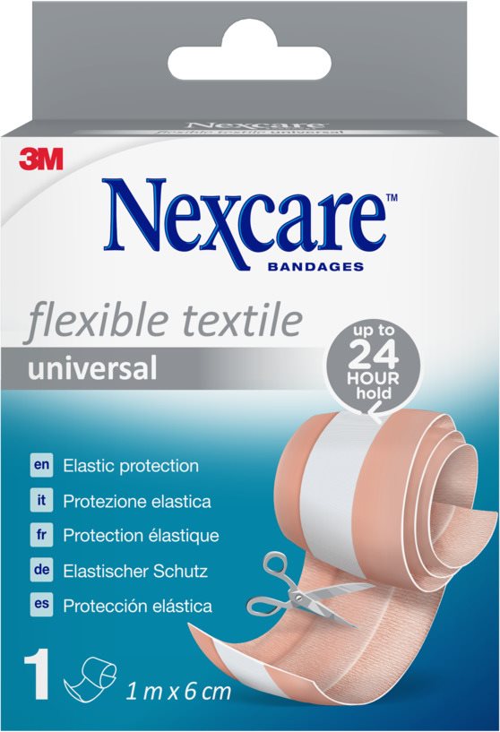 NEXCARE Plaster Flexible Textile Universal 1mx6cm 1 Stk