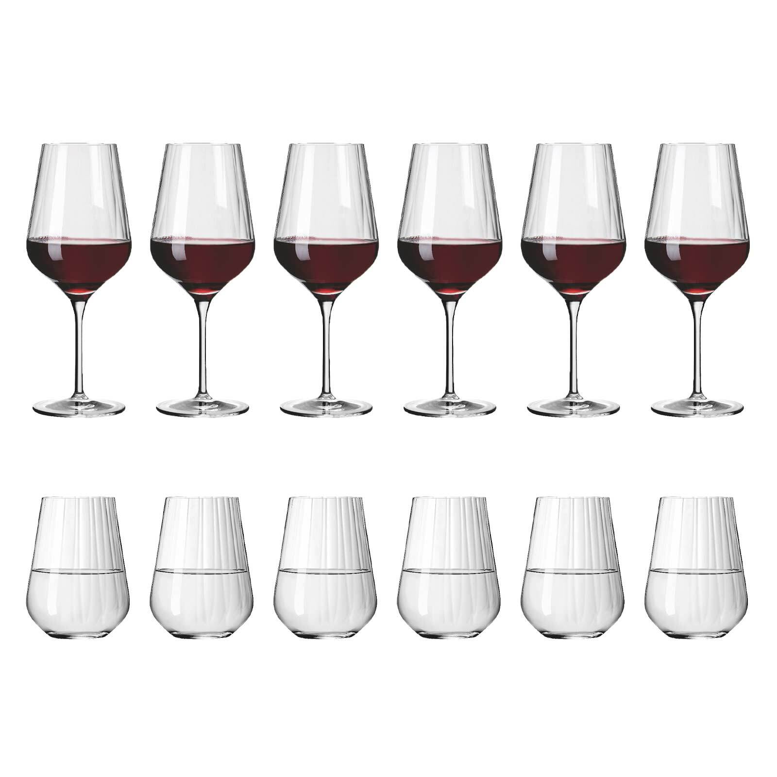 Ritzenhoff Rotwein- und Wassergläser Sternschliff 12er Set