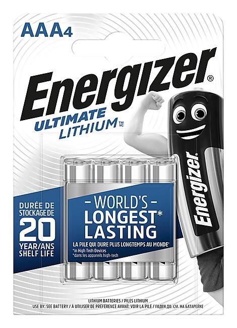 ENERGIZER - PILES ULTIMATE LITHIUM AAALR03 X4