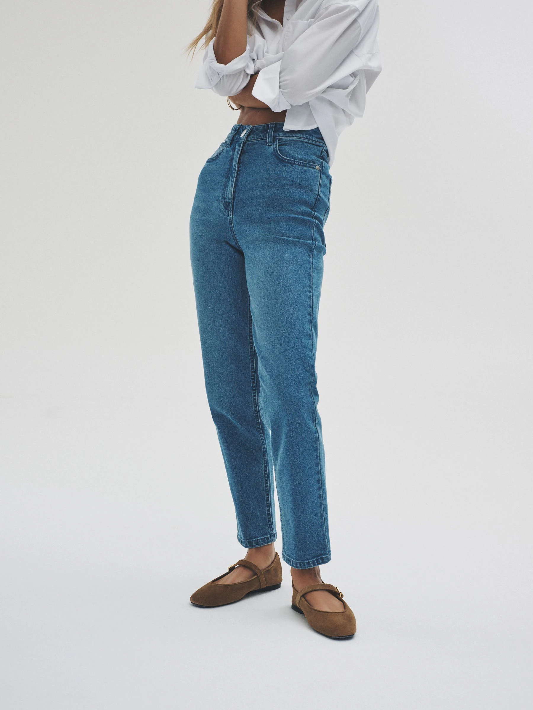 The Set 2 Pack denim mom jeans