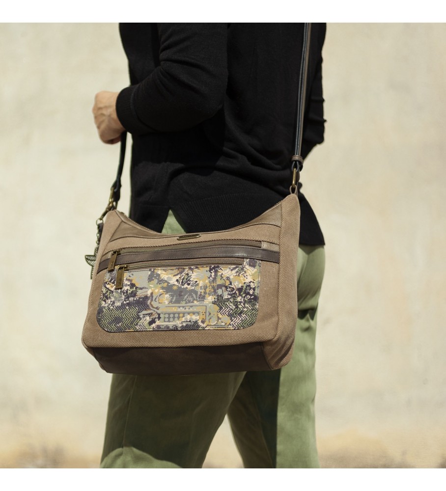 Bolsa de ombro casual Skpat 312756 marrom - 28x24x9cm -