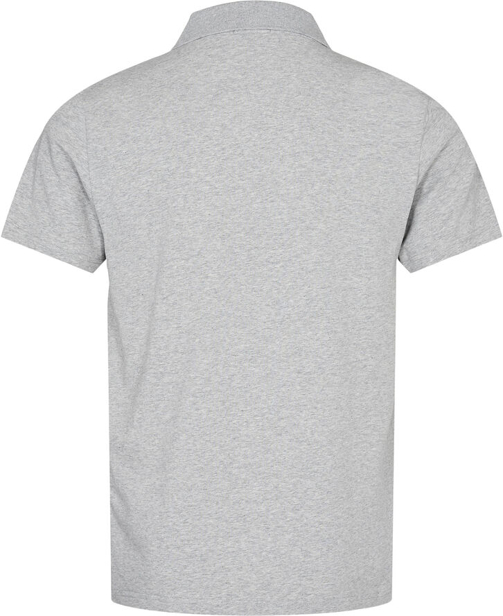 Filippa K Stretch Cotton Polo T-Shirt Light grey
