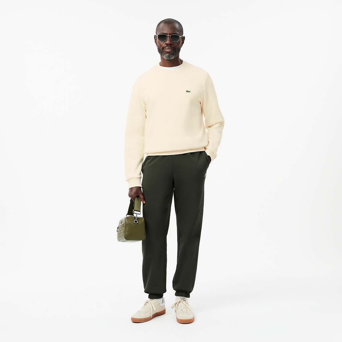 LACOSTE<br>Suéter de gola redonda