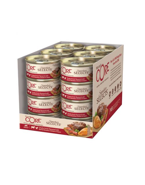 Wellness Core Signature Selects Chunky 79 g - Kattenvoer