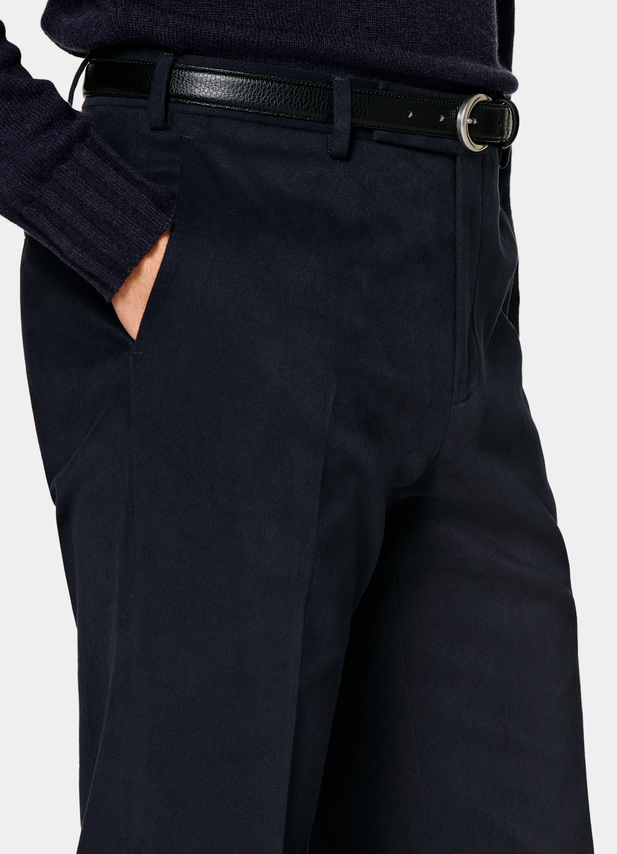 Pantalon Straight Leg bleu marine