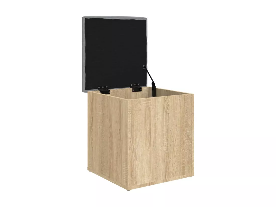 Banc de rangement chêne sonoma 42x42x45 cm bois d'ingénierie