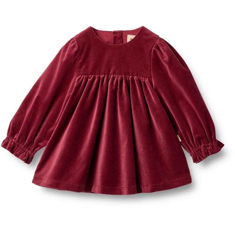 Dress L/S Elvira ruby red - Wheat - Rumpetroll