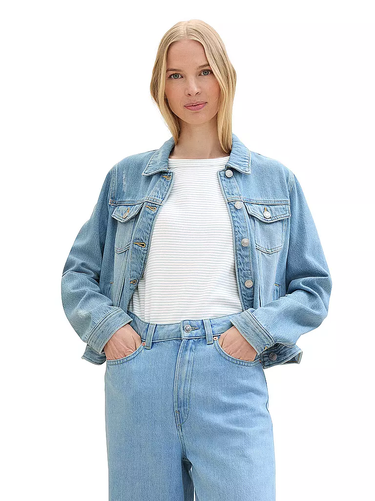 TOM TAILOR Jeansjacke  hellblau