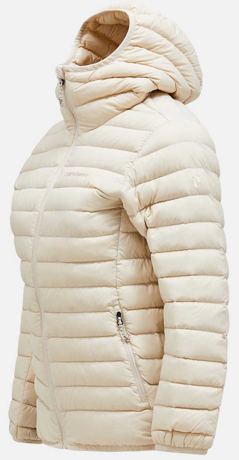 Down Liner Hood Jacket Dame Sand Fog