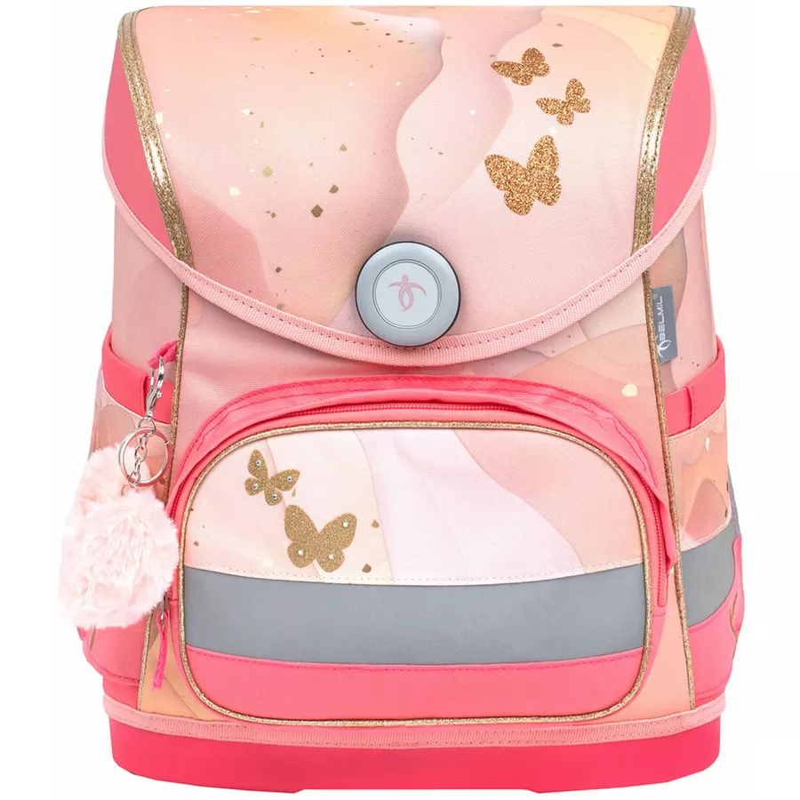 Belmil Schulranzen Compact Schulranzen Set 5-teilig mit Brustgurt Marble