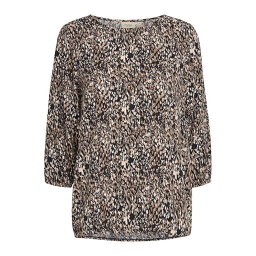 Fransa Flowy Bluse, Walnut, M