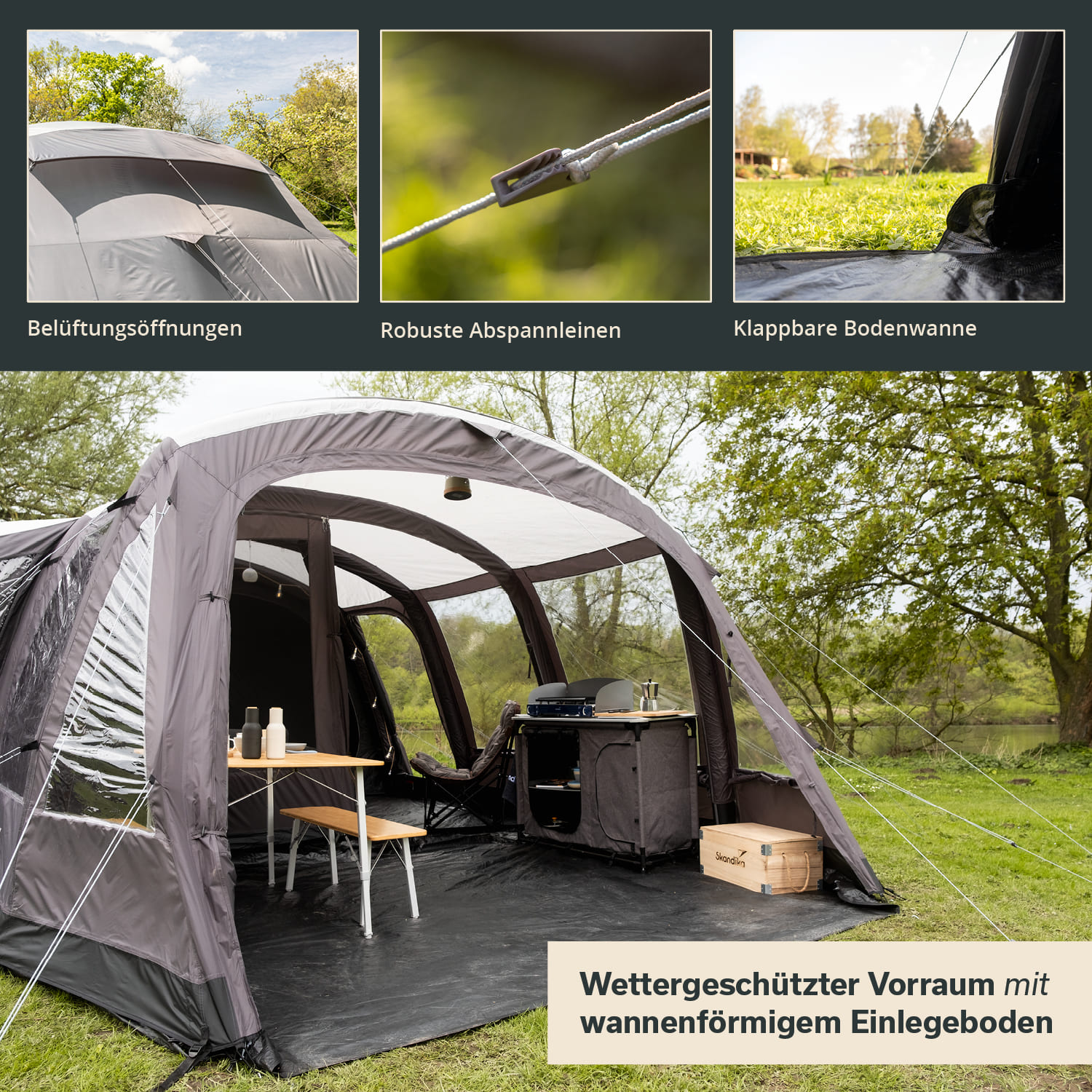 Skandika Timola 6 Air Sleeper Protect XL Plus Tent