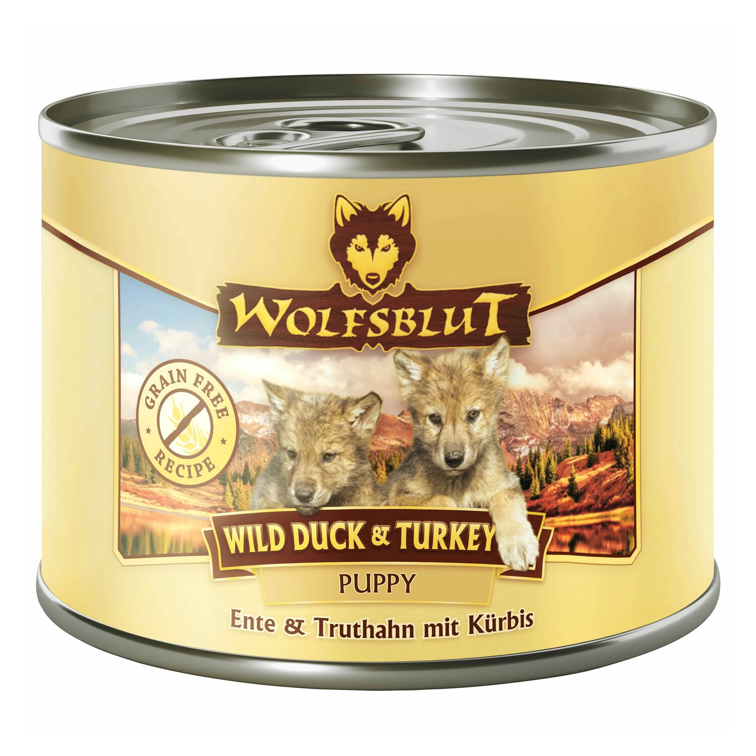 WOLFSBLUT Nassfutter Puppy Wild Duck und Turkey - Ente/Truthan