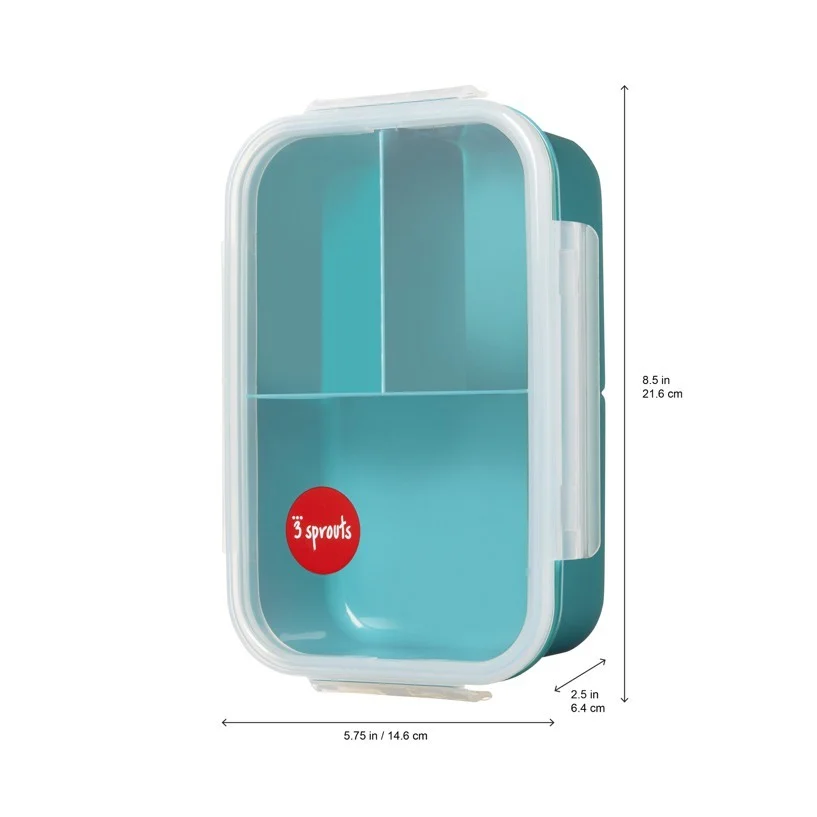 3 Sprouts - Madkasse - Teal Bear