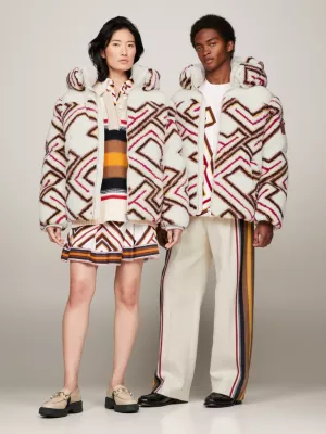 Jaqueta puffer Tommy x Pendleton Valley Stripe TH Monogram Boxy