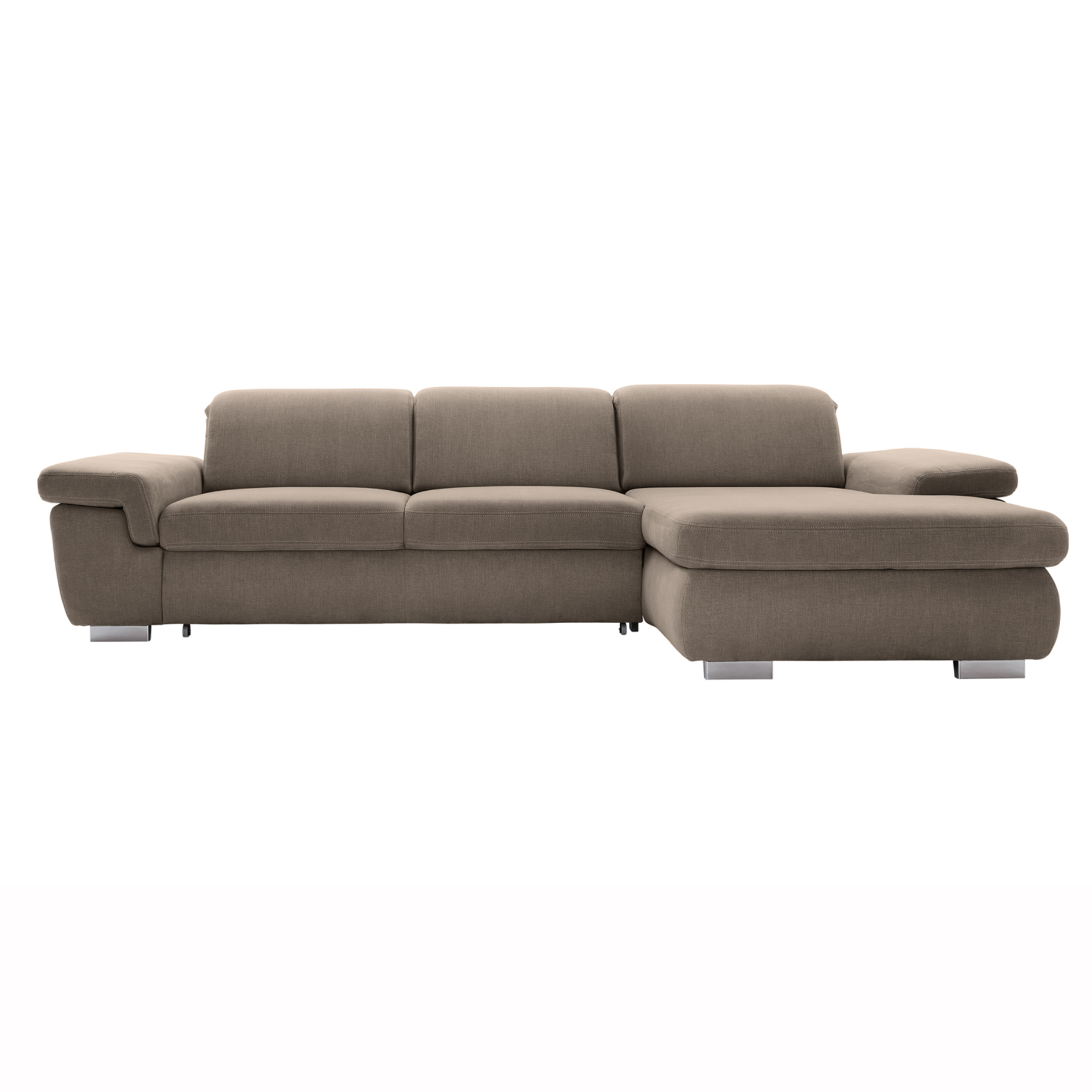 polsterpower Boxspringsofa - Miro mandel - Basismodell - Recamiere rechts