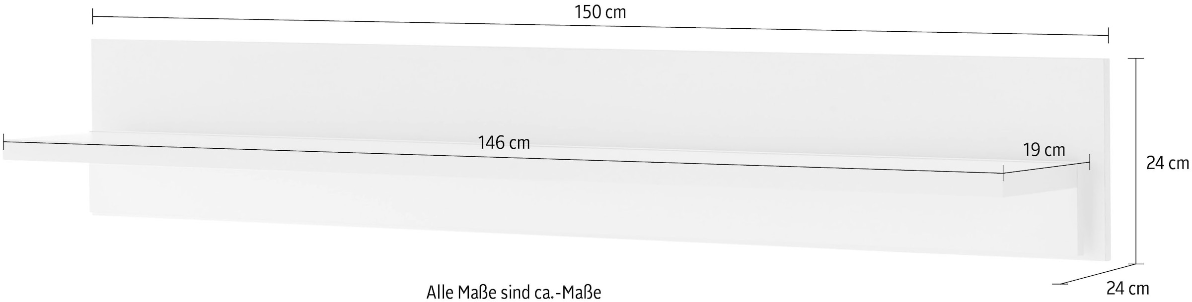 INOSIGN Wandboard »LONG ISLAND« in moderner Trendfarbe, inklusive Beleuchtung