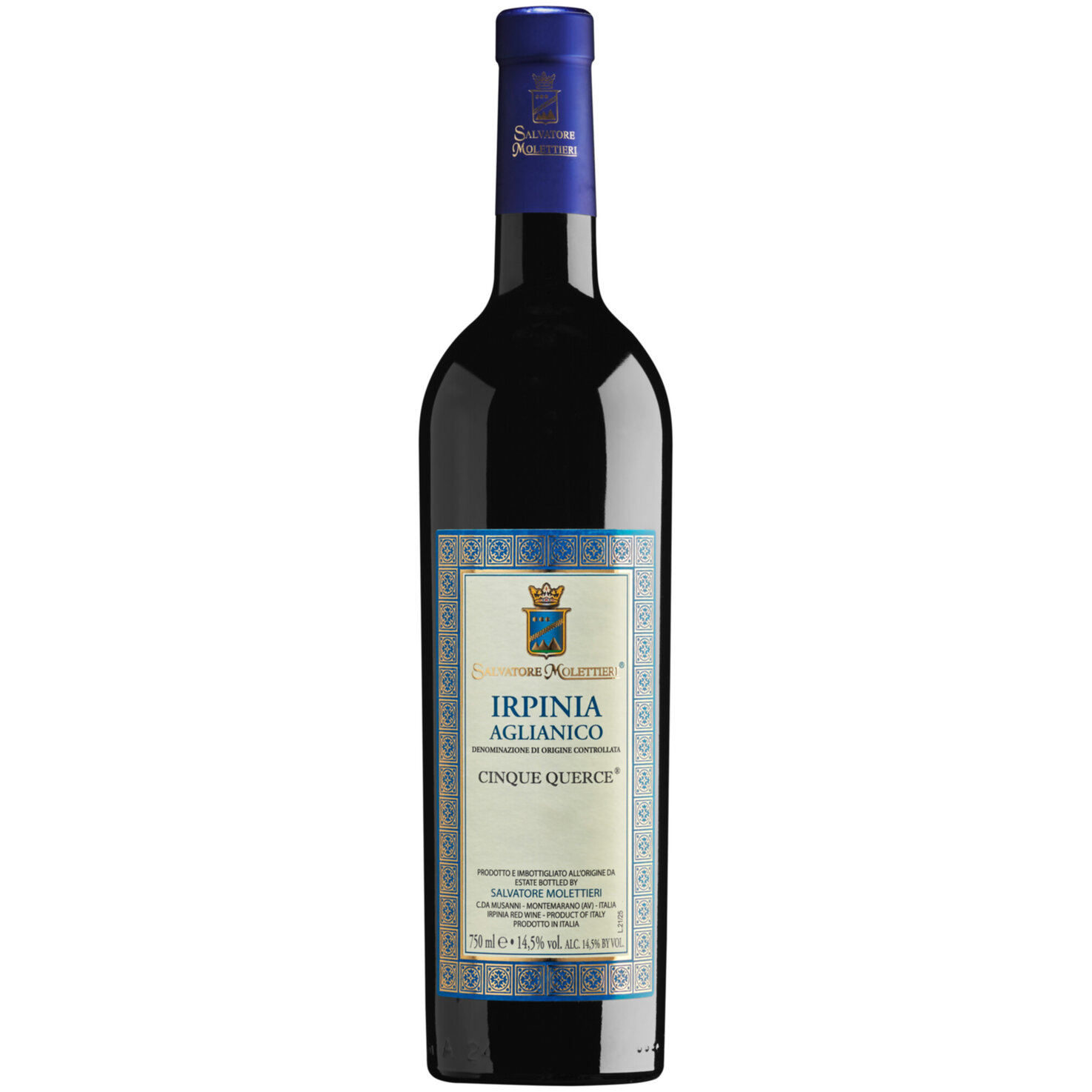 Campania DOC Irpinia Aglianico Cinque Querce Salvatore Molettieri -75cl