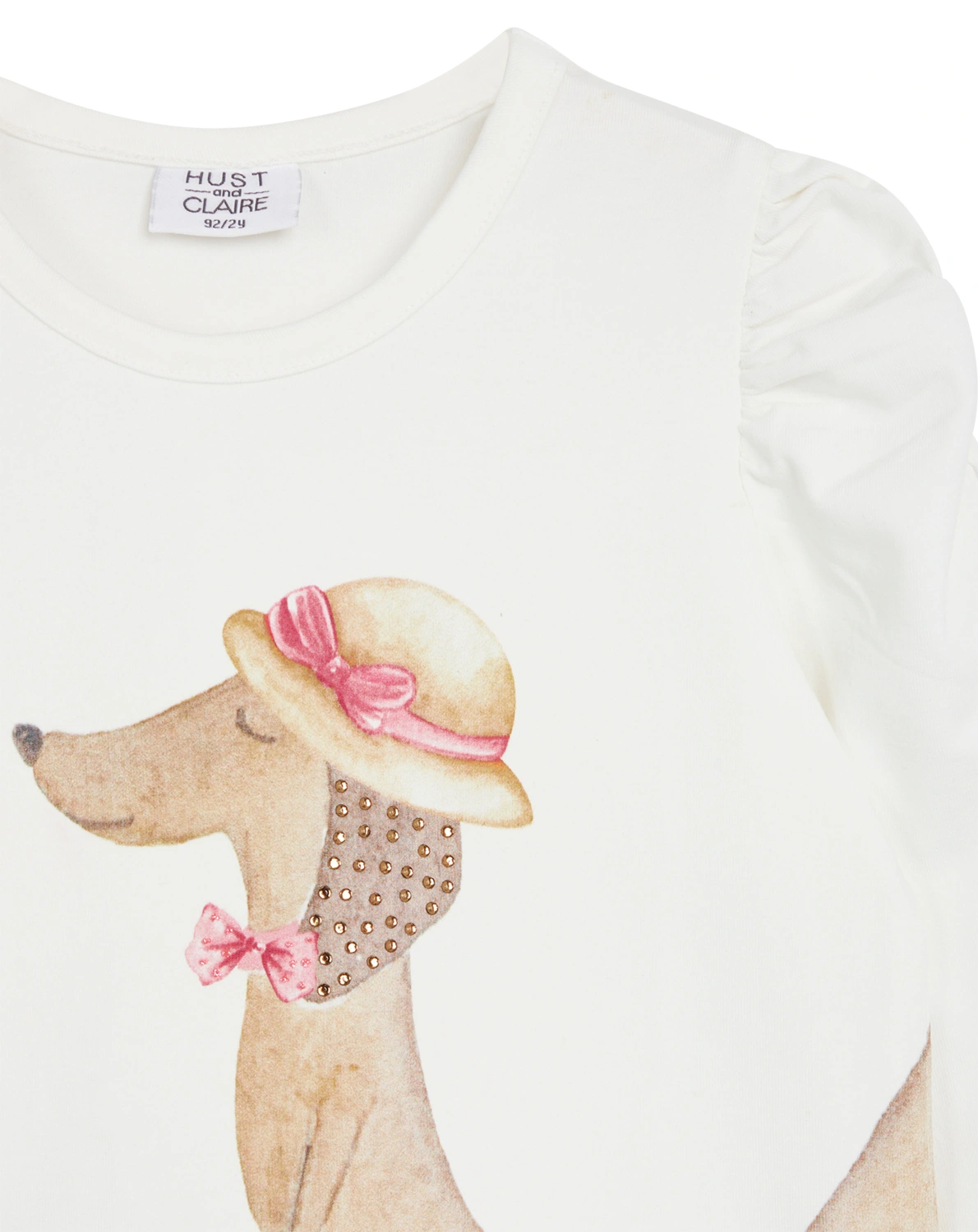 Langarmshirt ANGELA DOG in ivory