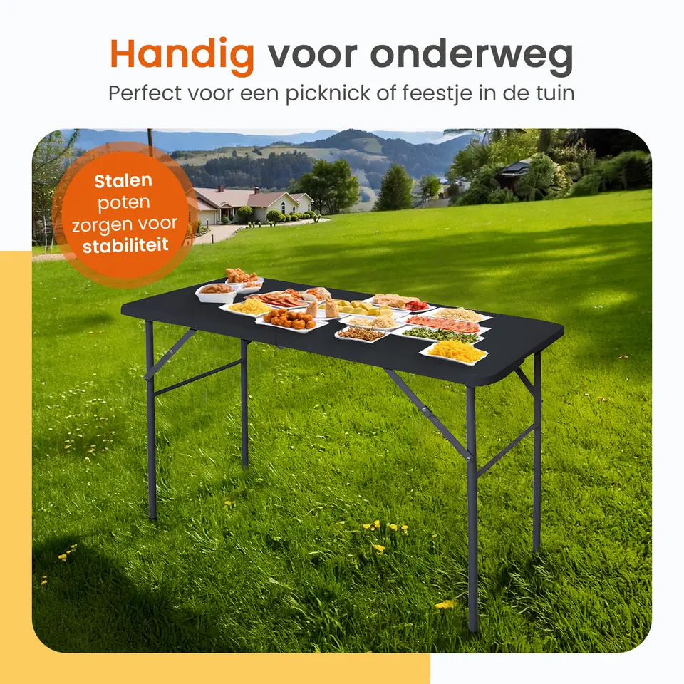 Goliving Inklapbare Tafel – Klaptafel – Campingtafel – Vouwtafel Buiten