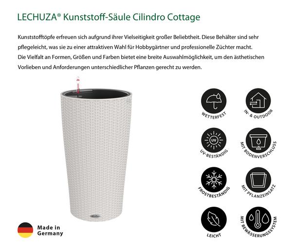 LECHUZA® Kunststoff-Säule Cilindro Cottage