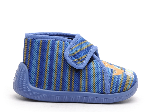 Bossi chaussons bebe galia 0068 velcro bleu