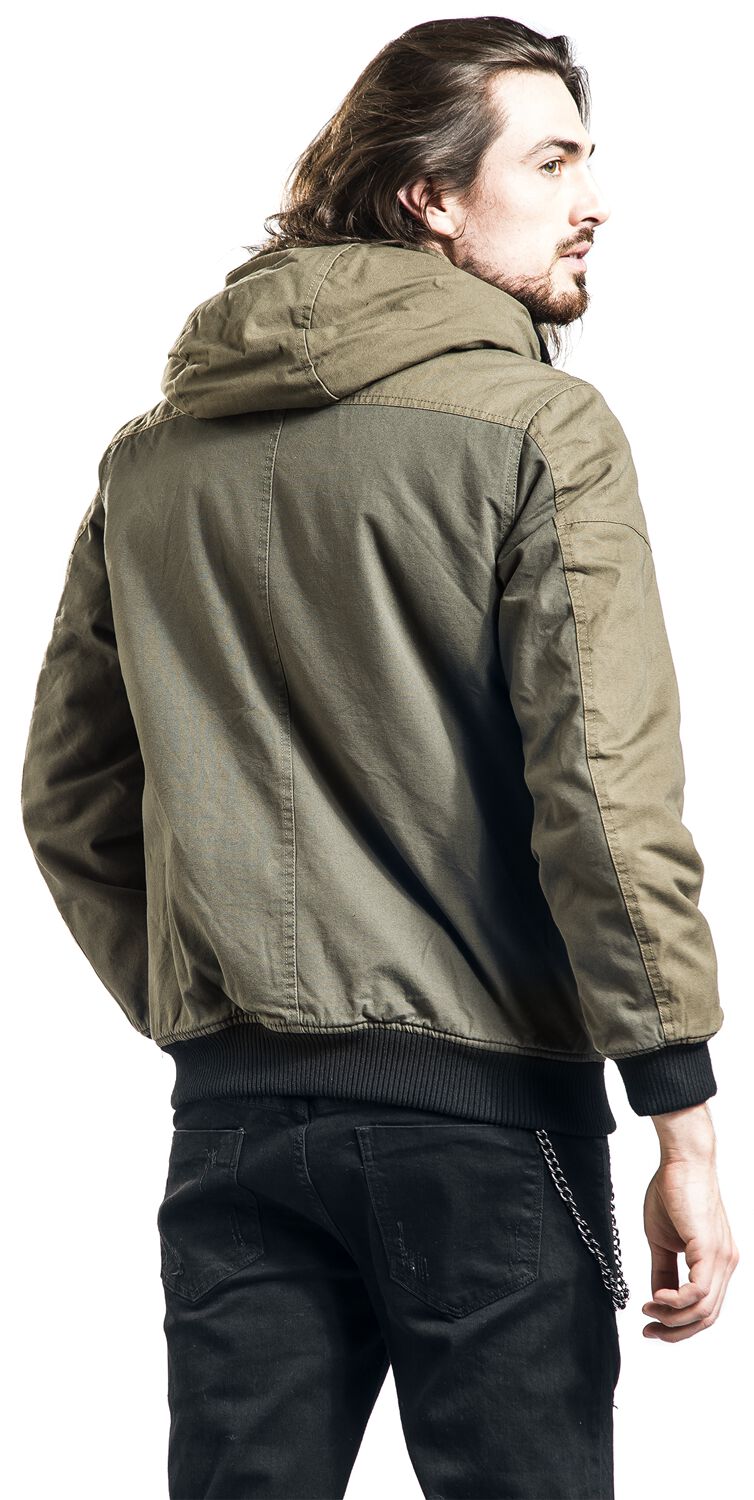 Veste D'Hiver Olive Avec Poches | Black Premium by EMP Veste d'hiver