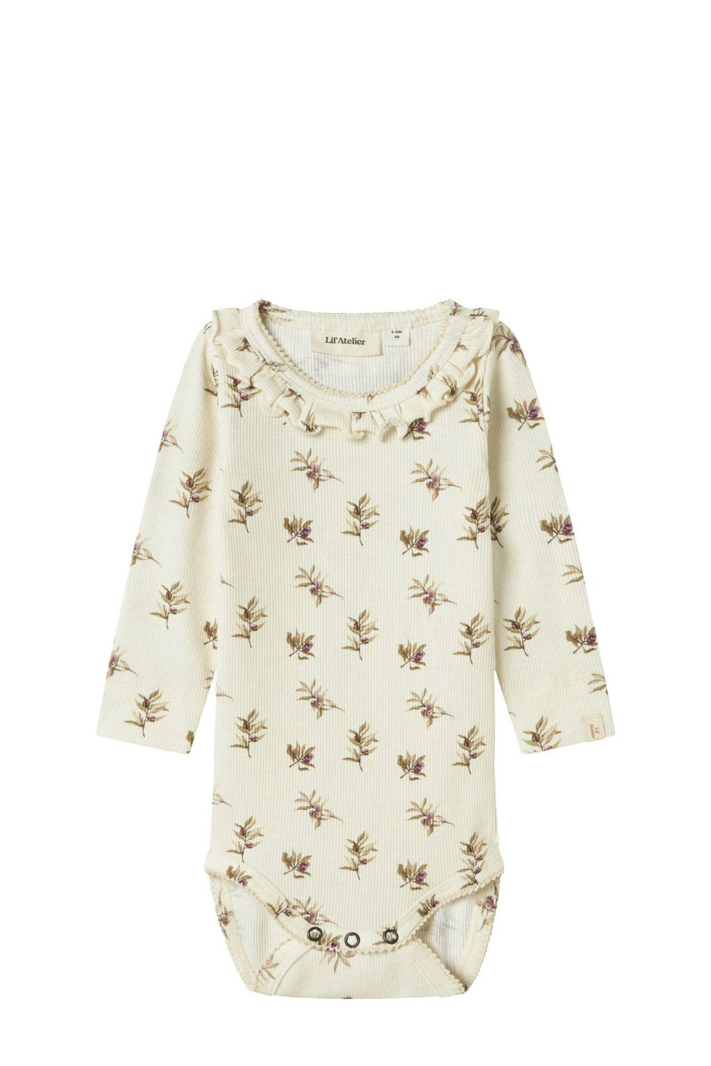 LIL' ATELIER romper NBFGAVO offwhite/groen