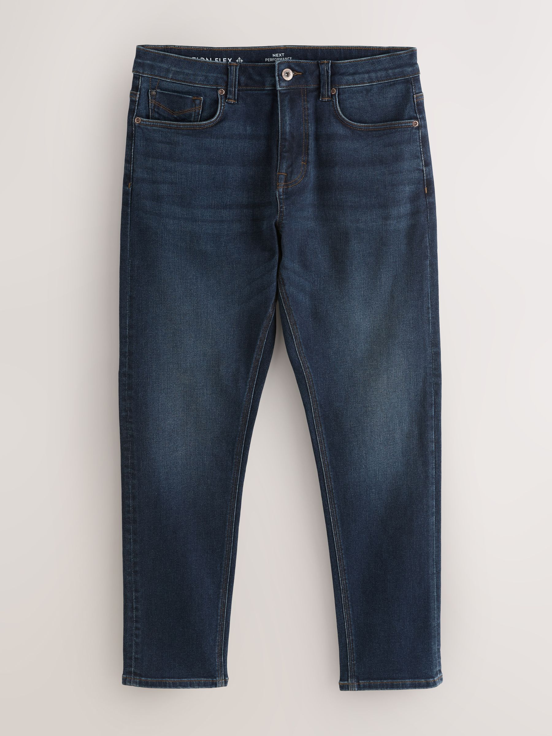 Medium-indigoblauw - Slim Fit - Motionflex jeans