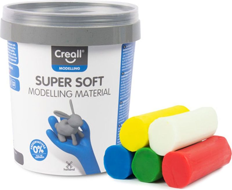 Creall - Supersoft Klei - 5 Kleuren - 450gr