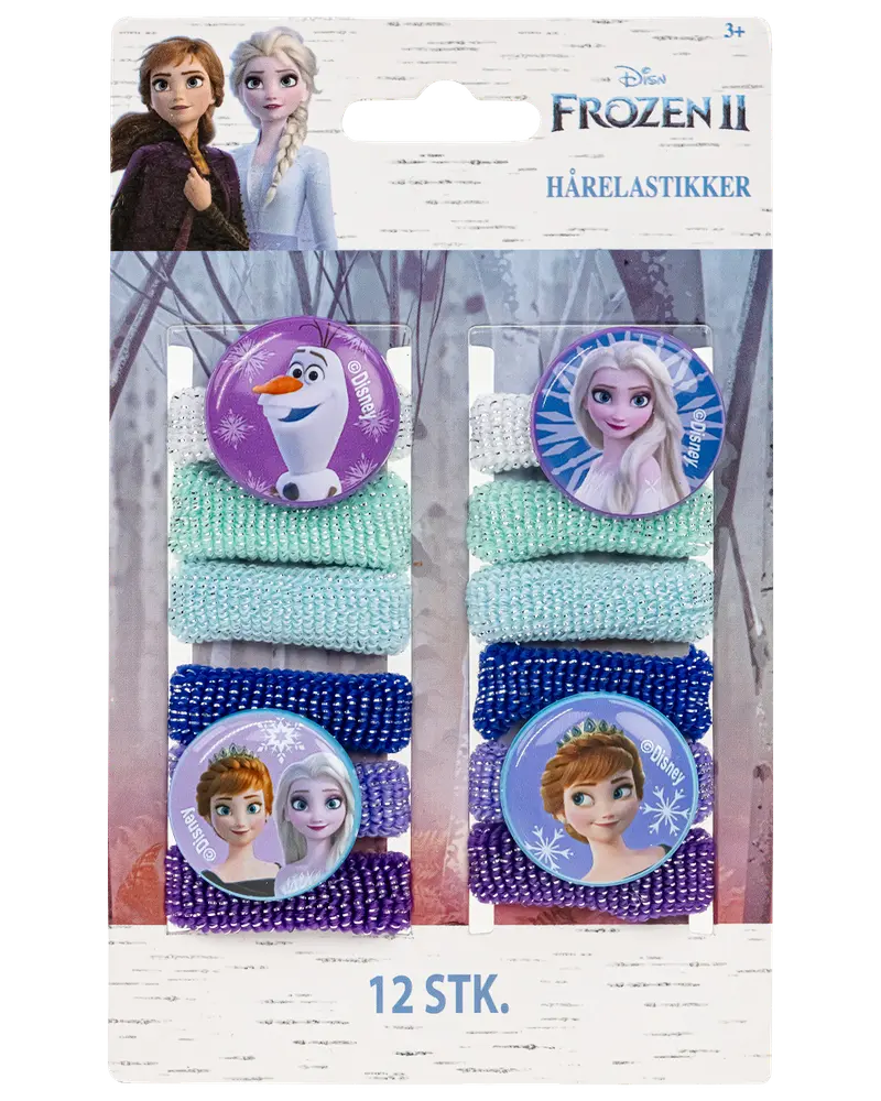Hårelastikker Frozen 12 stk