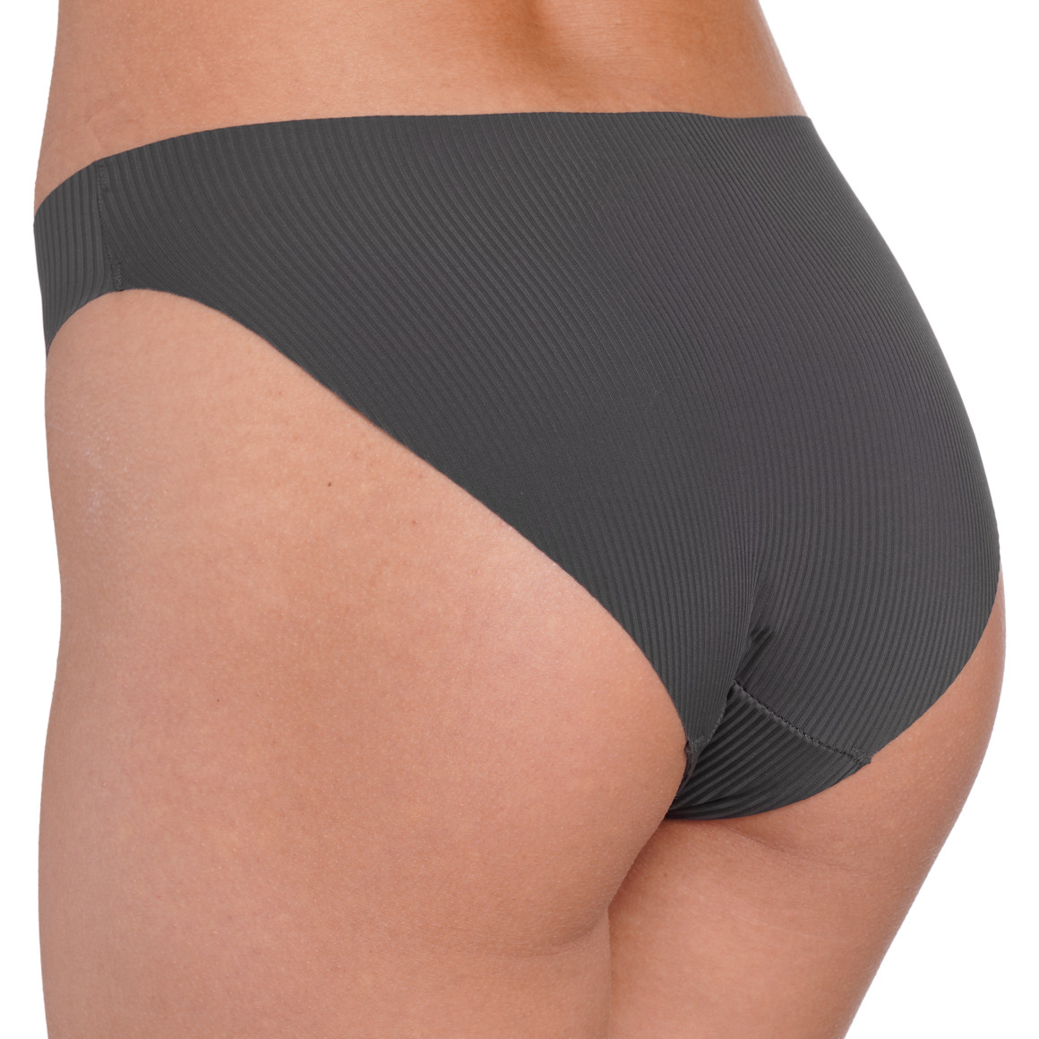 Gina Benotti Damen Seamless-Slip mit Rippstruktur dunkelgrau