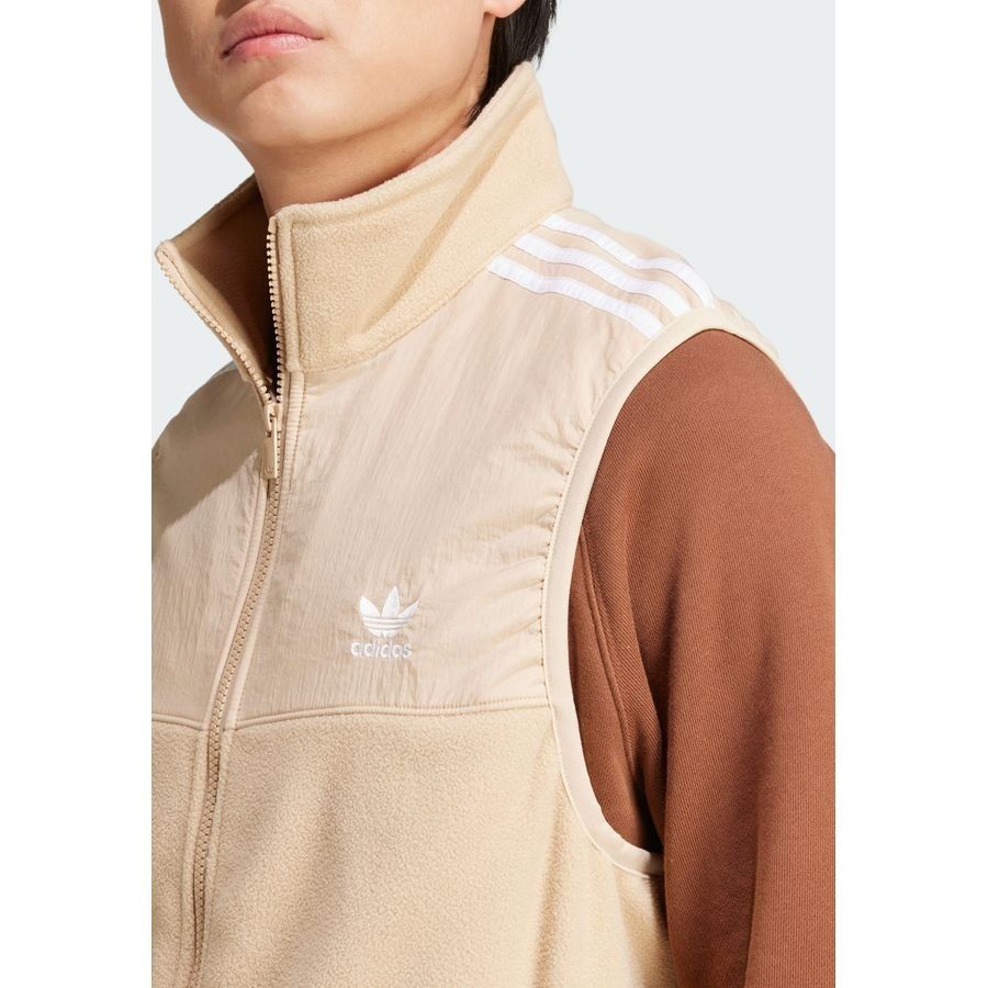 Adidas Original Veste sans manches micro-polaire Adicolor 3 bandes
