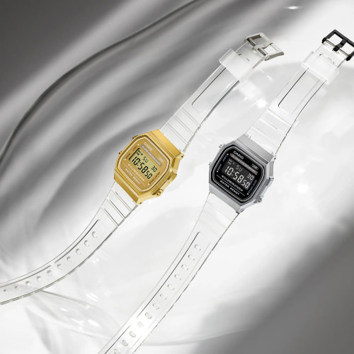 Montre Vintage A168XESG-9AEF Transparent Doré