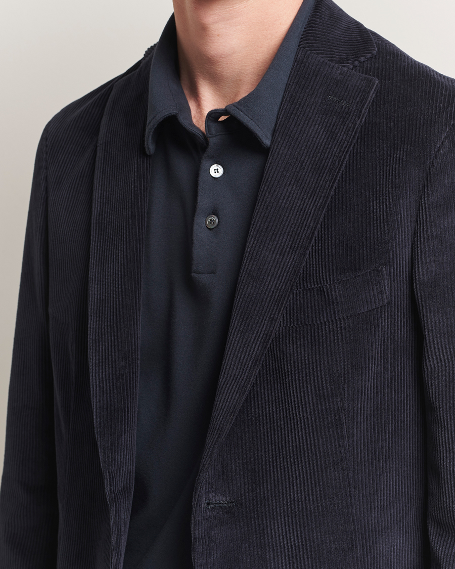 Incotex Corduroy Blazer Navy