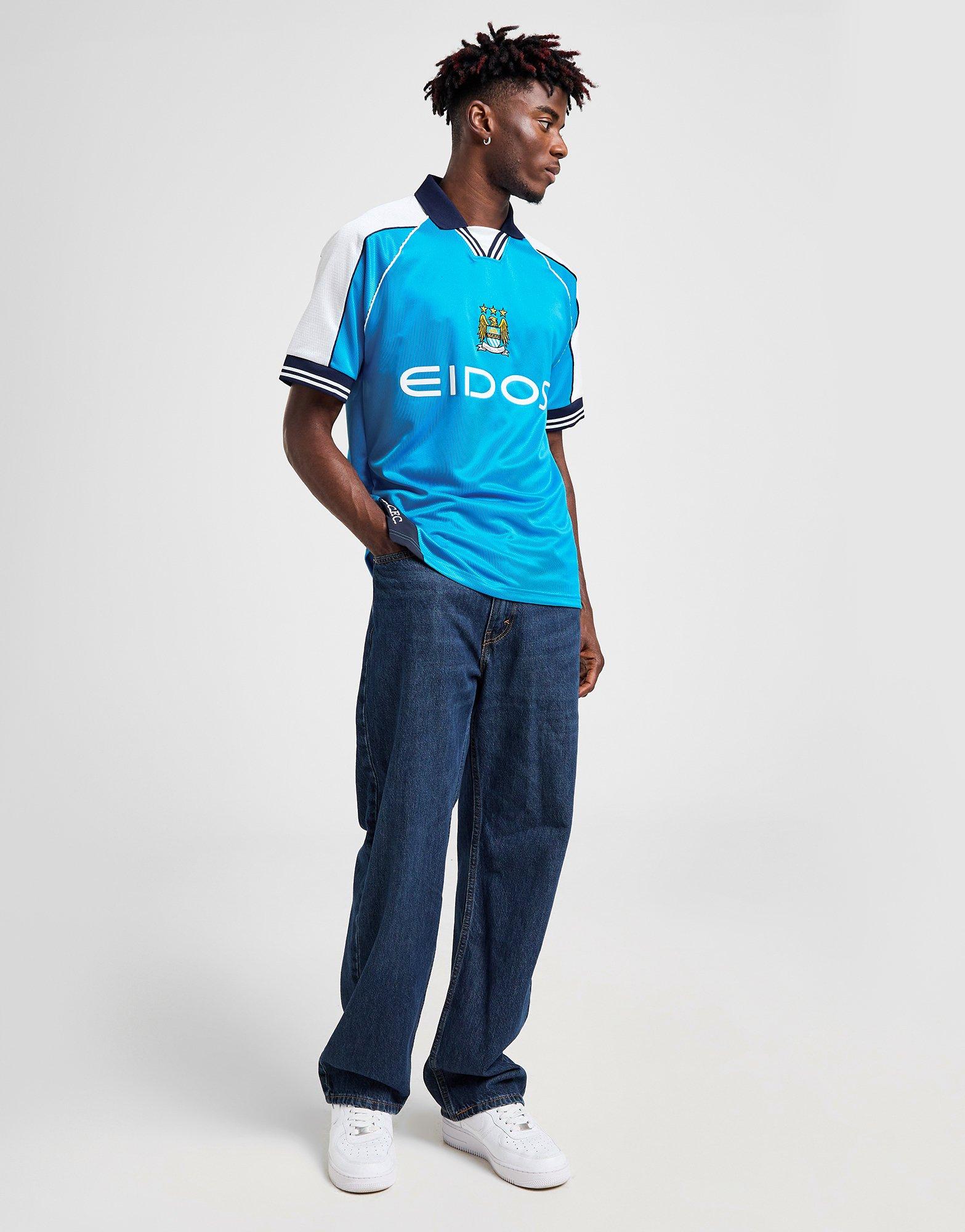 Score Draw Maillot Domicile Manchester City Fc 00' Retro Homme