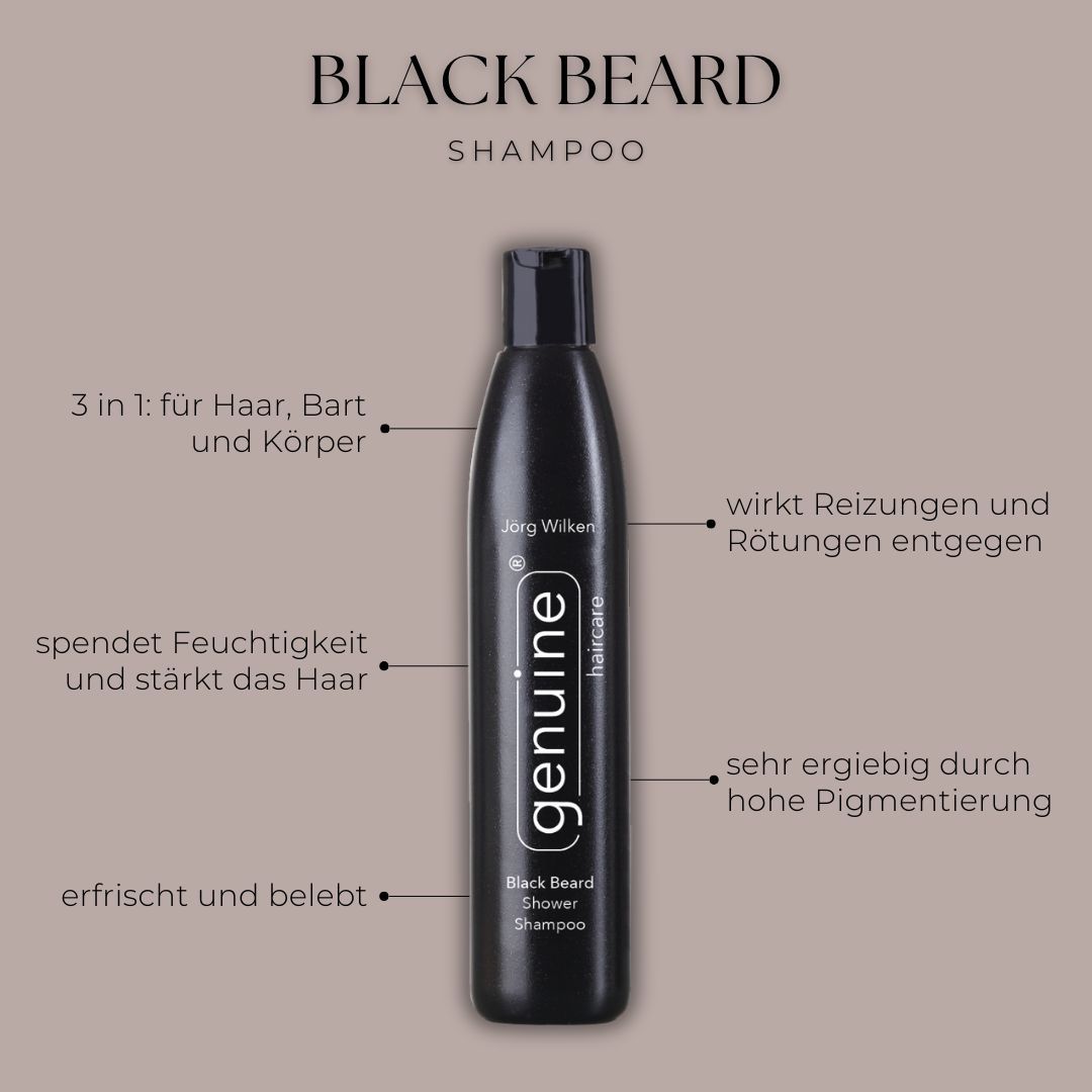 genuine haircare - Black Beard Shower Shampoo