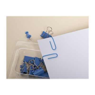 Exacompta Iderama - Kit de 58 attaches (pince-notes, trombones et punaises) - bleu clair