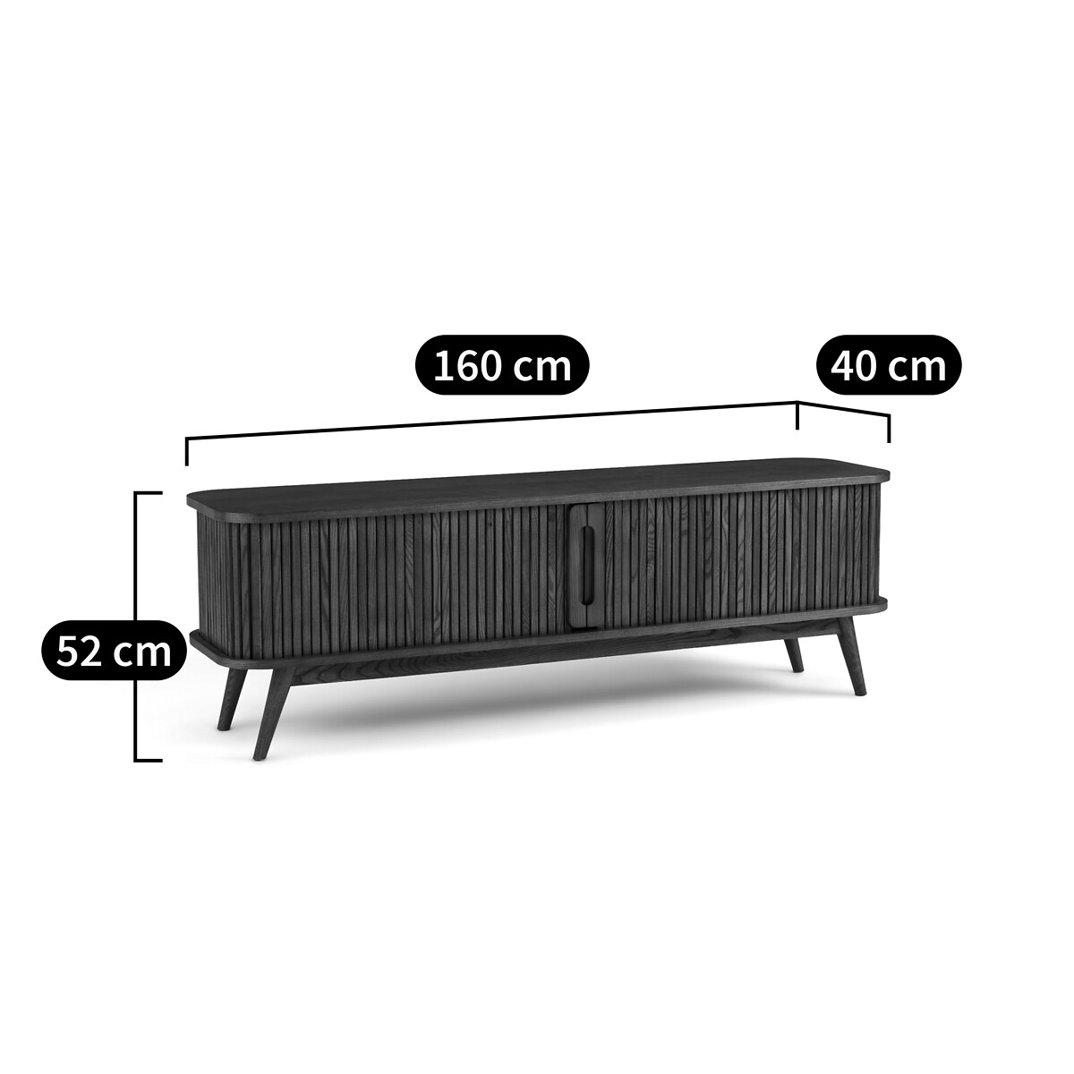 LA REDOUTE INTERIEURS<br>Painel de TV com 2 portas de correr, Wapong