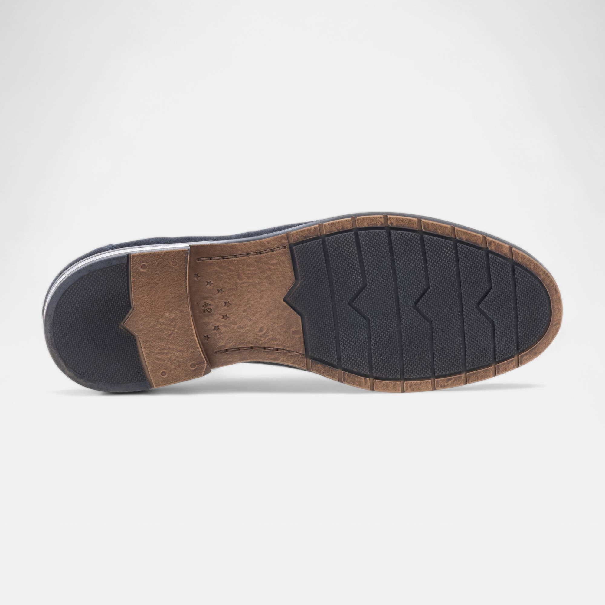 Mocassins Homme en cuir bleu marine