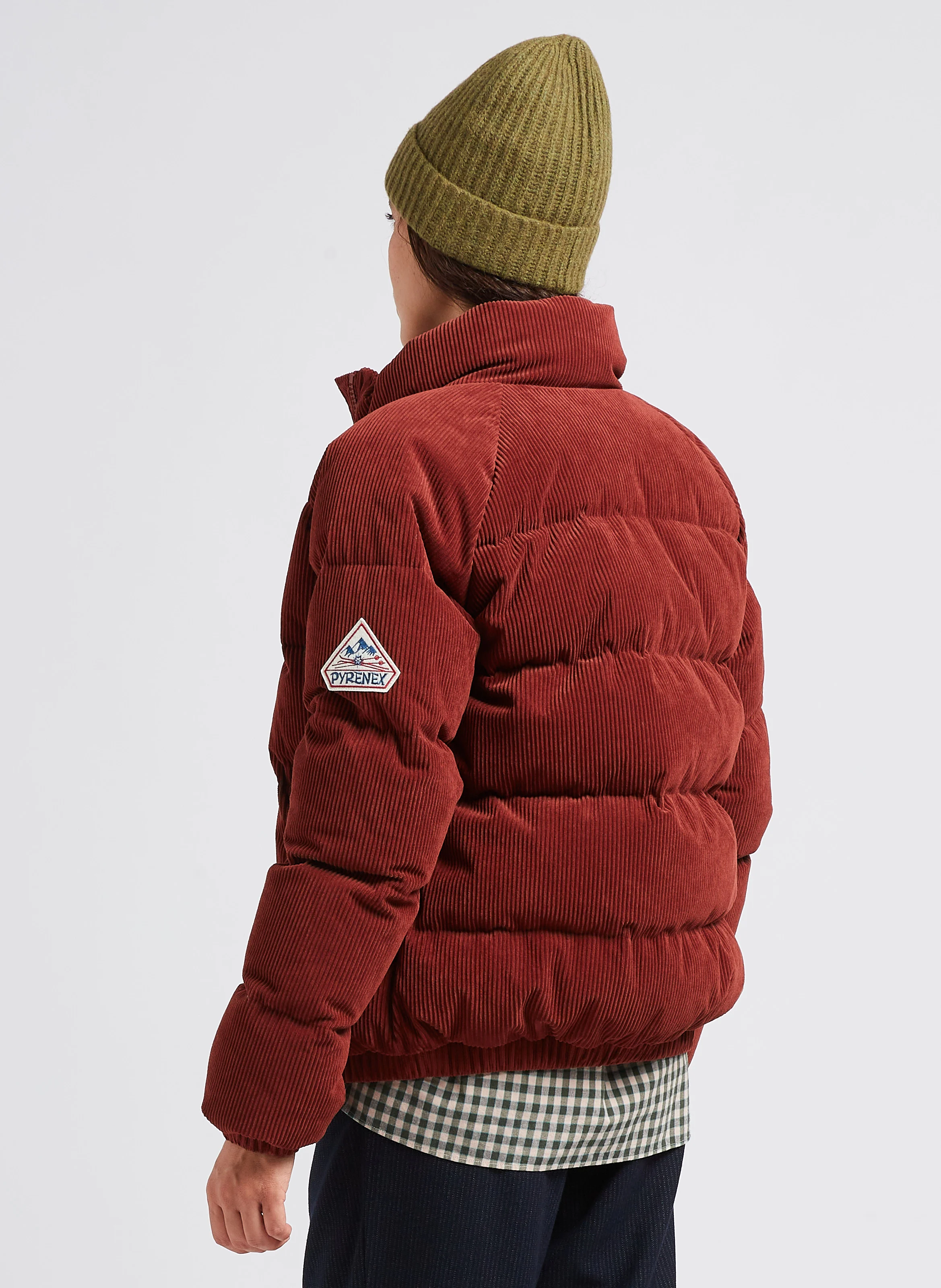 VINTAGE MYTHIC 1 - Doudoune col montant en velours côtelé| Rouge