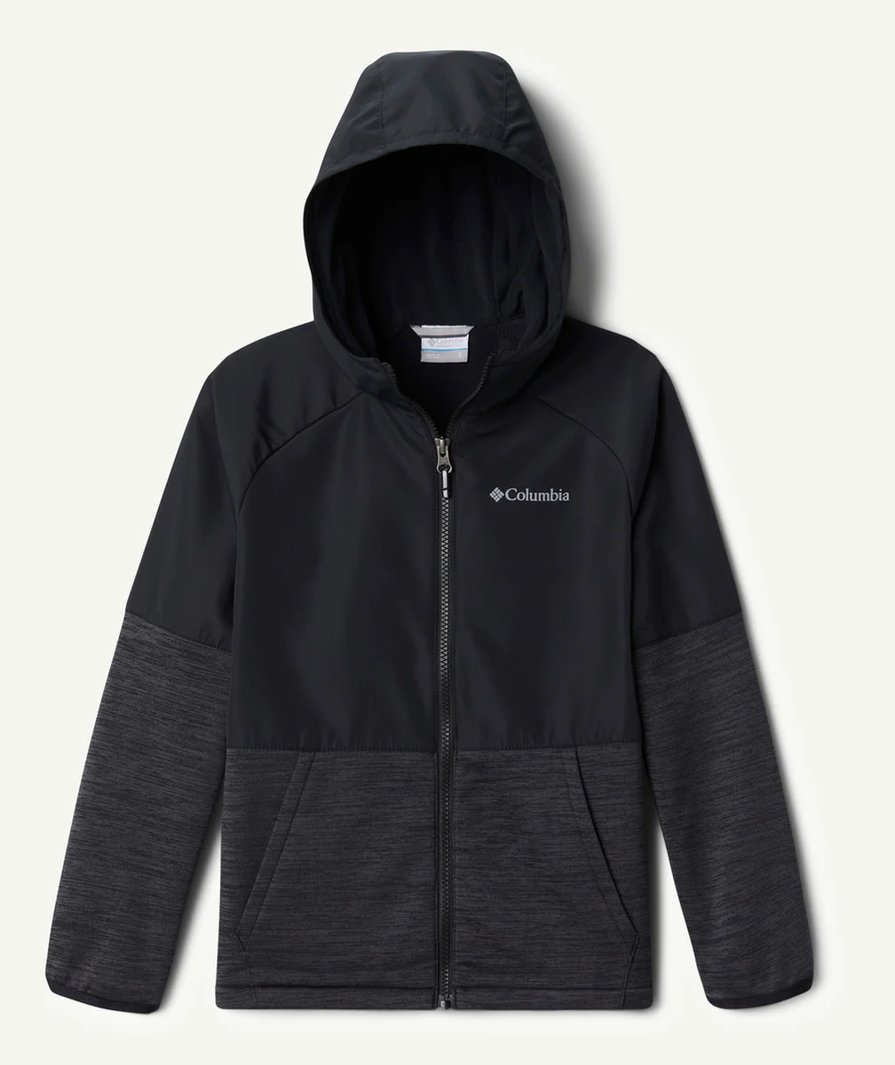 COLUMBIAVESTE GARÇON OUT-SHIELD DRY POLAIRE NOIRE AVEC ZIP