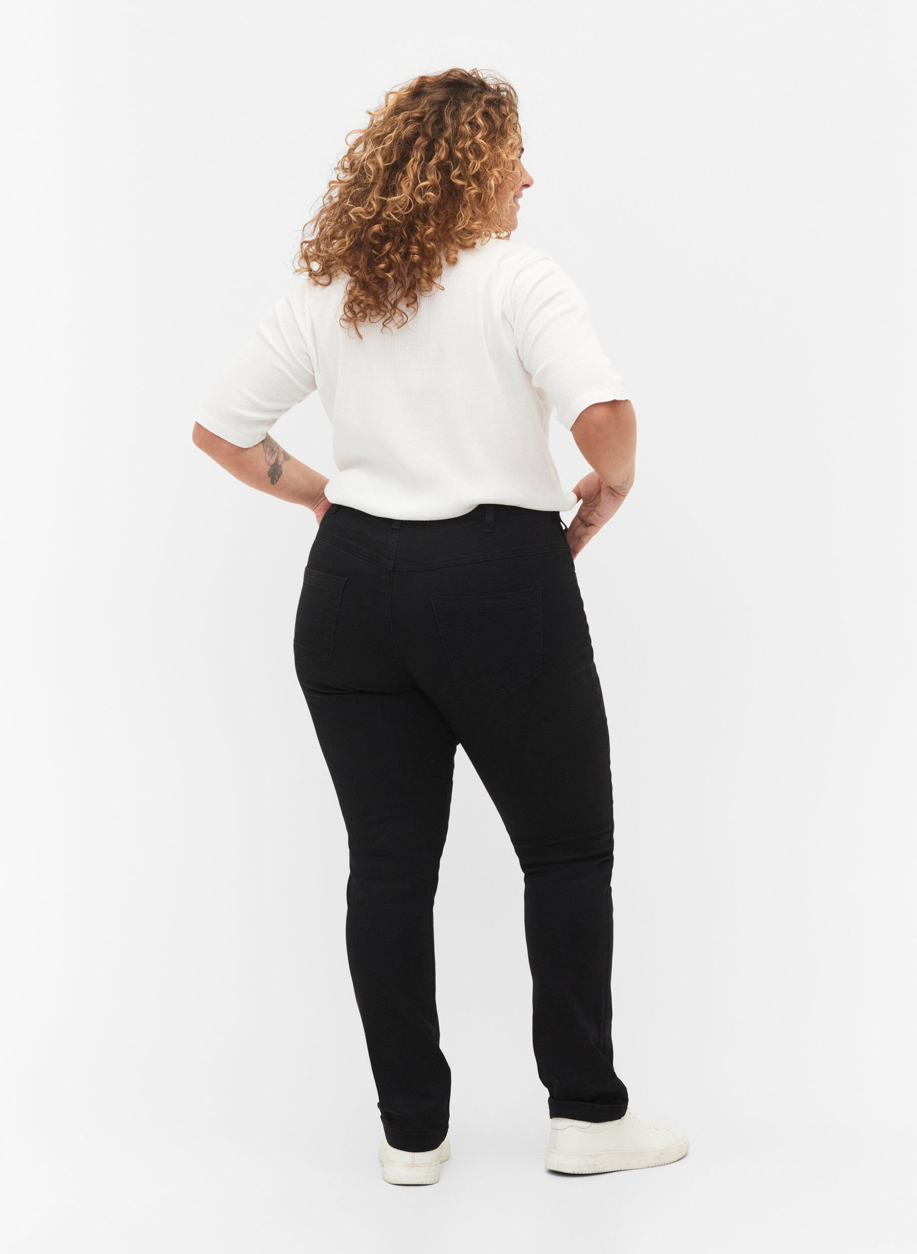 Slim fit Emily jeans med normal talje