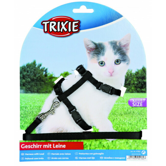 Harnais en nylon avec laisse pour chatons Trixie