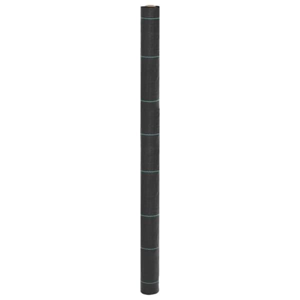 vidaXL Kontrollmatte for ugress svart 1,5x100 m PP