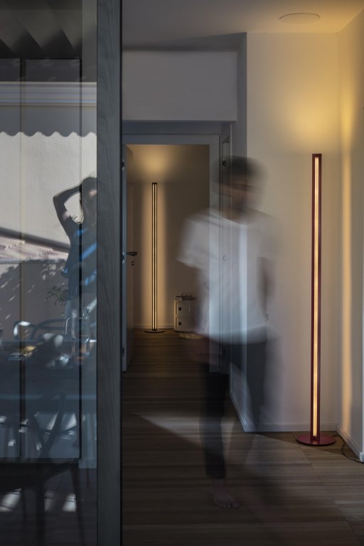 Foscarini Chiaroscura vloerlamp LED terra donkerrood