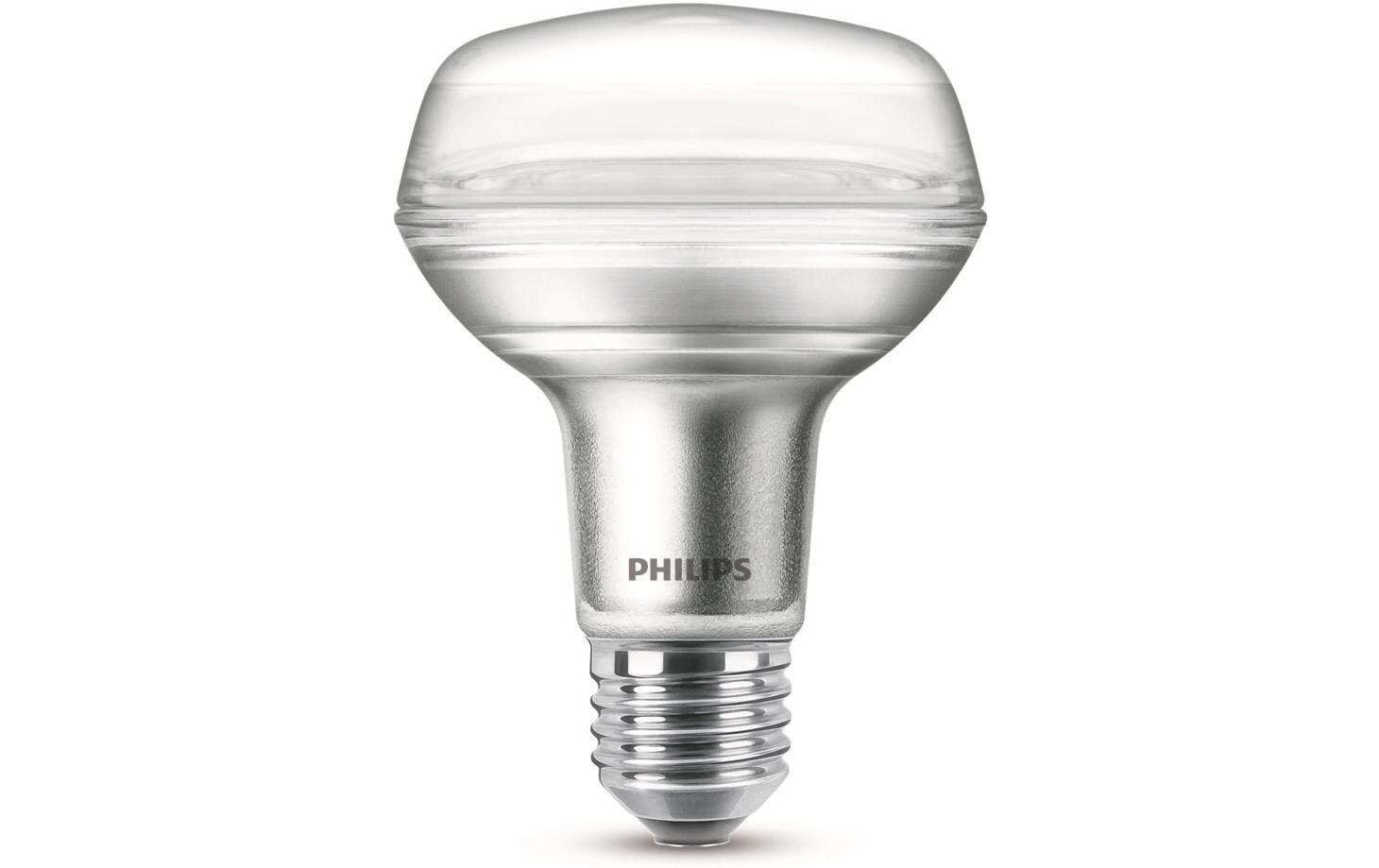 Lampe LEDcla 100W E27 R80 WW ND 36D WarmweissLeuchtmittel R80 mit klarem Glas