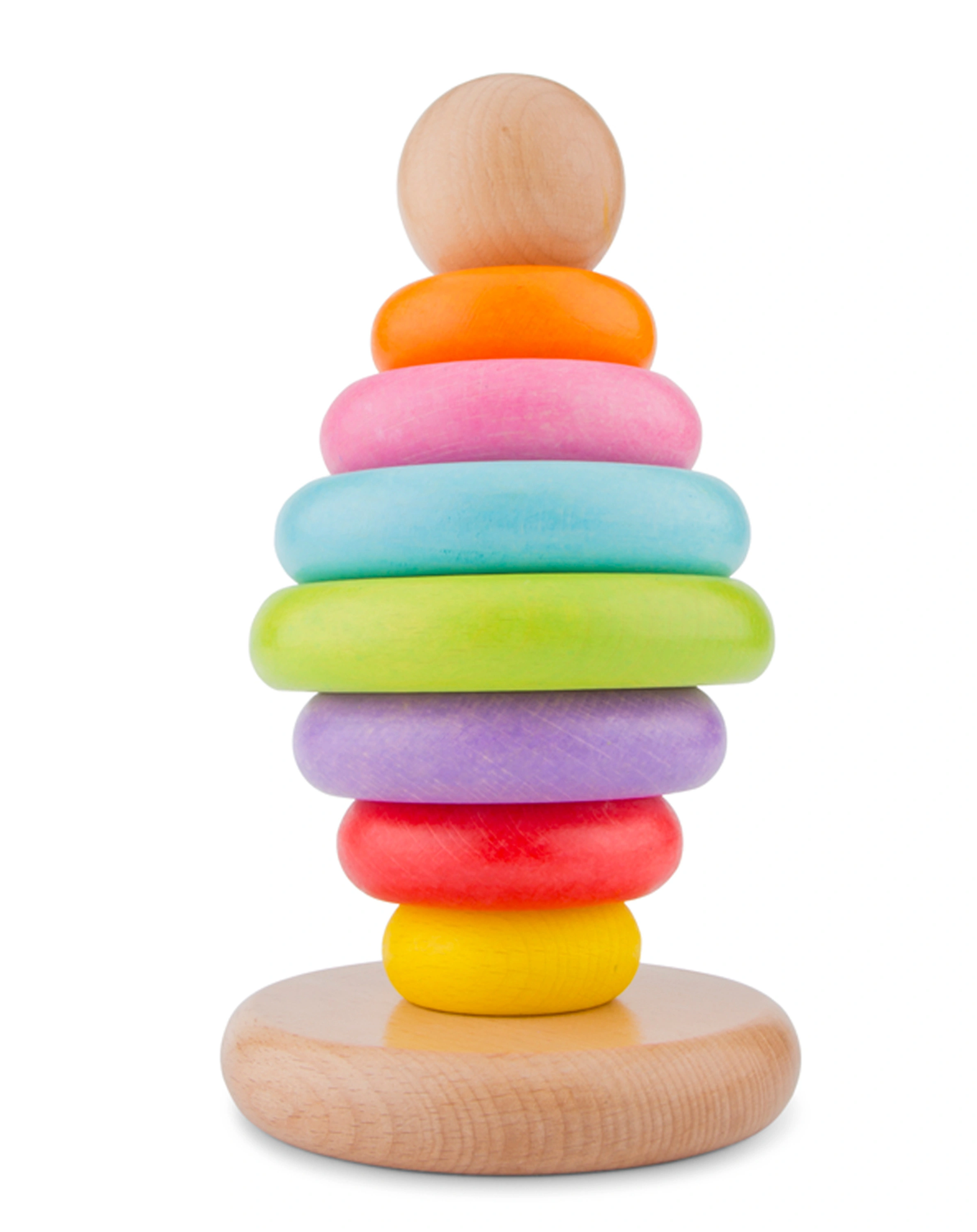 Stapelturm REGENBOGEN 8-teilig aus Holz