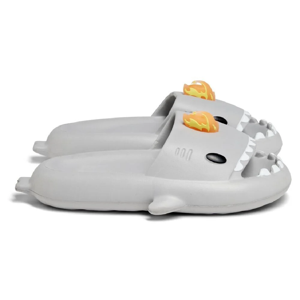 Chaussons requin flamme caoutchouc gris 42/43