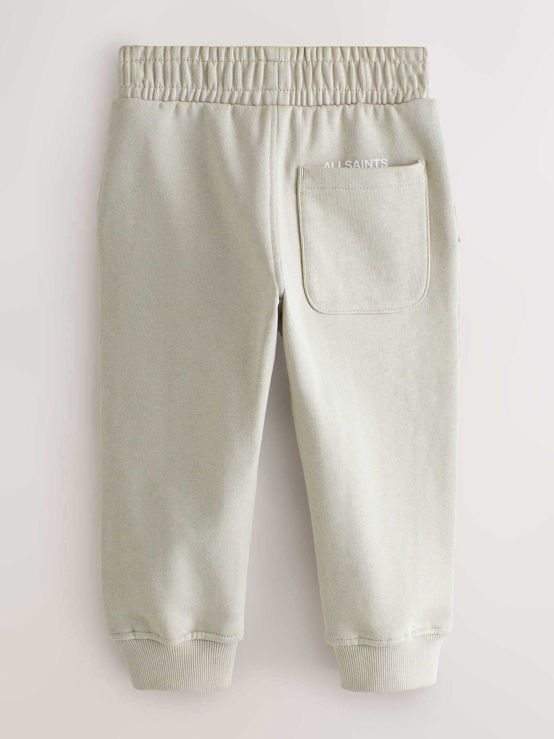 Pastelgeel - smALLSAINTS Jongens Underground rechte joggingbroek met omslag